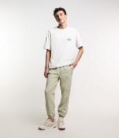 Calça Jogger em Sarja Estonada com Cós Elástico - 2