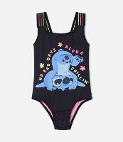 Maiô Infantil com Tira Larga e Estampa do Stitch - Tam 5 a 12 anos - 1