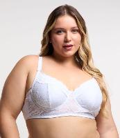 Sutiã Alongado Meia Taça em Renda Floral sem Bojo com Aro Curve & Plus Size - 2