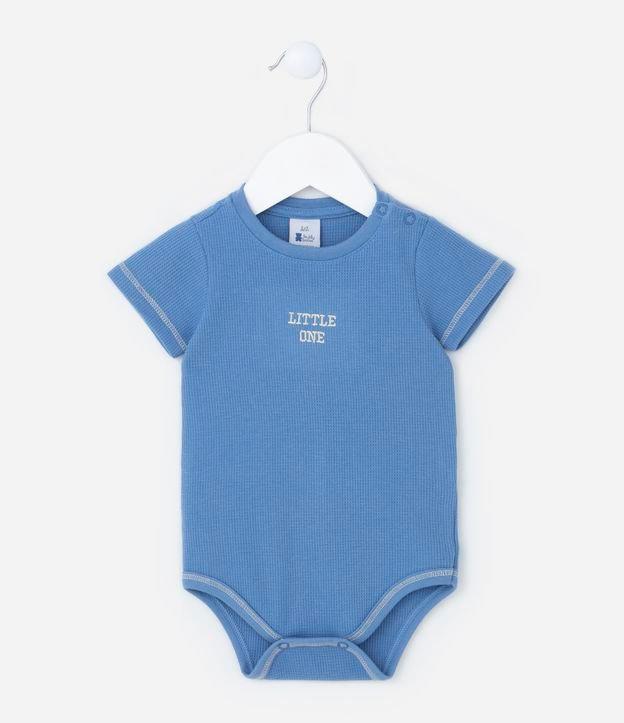 Body Infantil em Algodão Texturizado com Bordado Little One - Tam 0 a 18 meses - 1