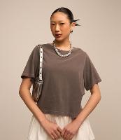 Blusa T-shirt em Algodão Estonado - 2