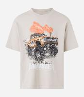 Camiseta Boxy em Algodão e Estampa Monster Truck - 1