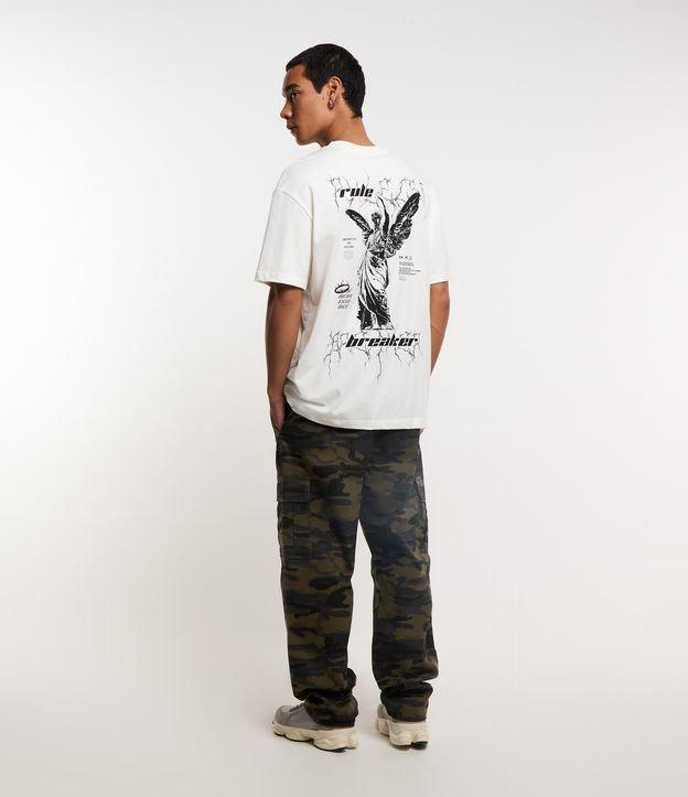 Camiseta Relaxed com Manga Curta e Estampa Angel Rule Breaker - 2