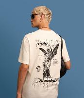 Camiseta Relaxed com Manga Curta e Estampa Angel Rule Breaker - 3