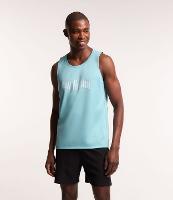 Regata Esportiva em Tecnologia Dry com Estampa Retangular com Listras em 3D - 1