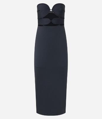 Vestido Midi Tomara que Caia com Busto Pespontado