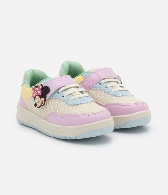 Tênis Infantil com Recortes Tira da Minnie - Tam 20 ao 27