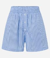 Short em Tricoline com Cós Elástico e Estampa Listrada - 1