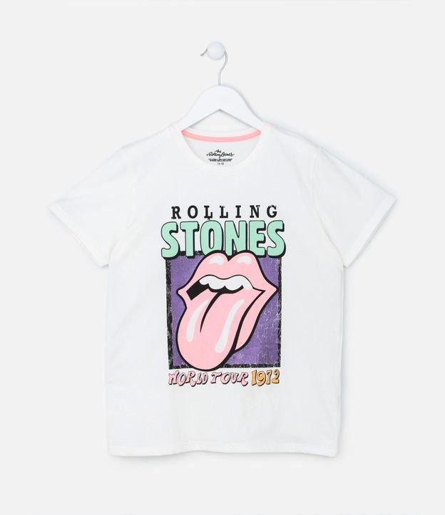 Camiseta Infantil em Algodão com Estampa dos Rolling Stones - Tam 5 a 14 Anos - 1
