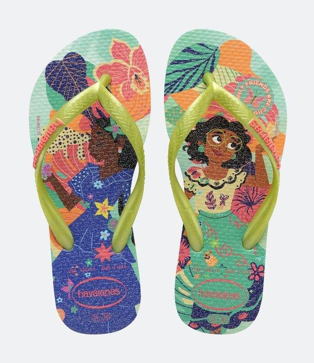 Chinelo Slim Infantil com Estampa de Princesas Havaianas - Tam 23 ao 36 - 1