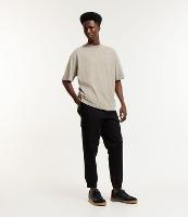 Calça Jogger em Sarja com Bolsos Cargo - 1