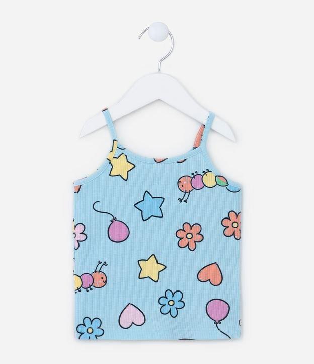 Regata Infantil Canelada com Estampa Divertida - Tam  1 a 5 Anos - 1