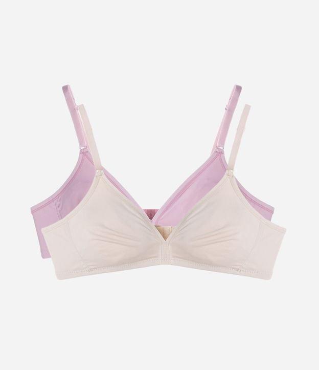 Kit 02 Sutiãs sem Bojo sem Aro em Microfibra DelRio - 1