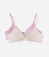 Kit 02 Sutiãs sem Bojo sem Aro em Microfibra DelRio - 1