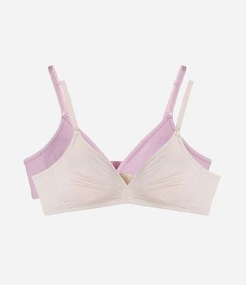 Kit 02 Sutiãs sem Bojo sem Aro em Microfibra DelRio