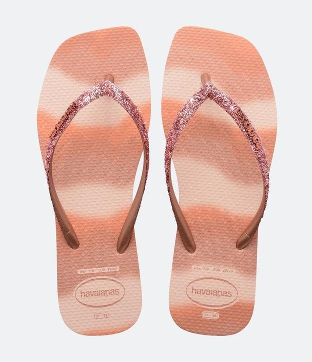 Chinelo Havaianas Square Glitter Party com Bico Quadrado - 1