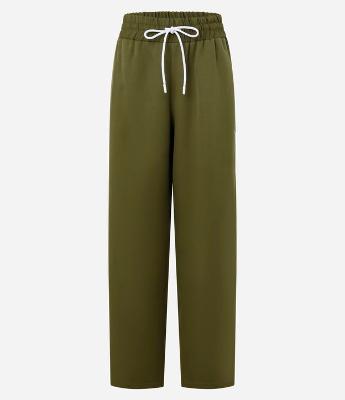 Calça em Alfaiataria com Friso Contrastante e Elástico na Cintura