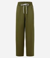 Calça em Alfaiataria com Friso Contrastante e Elástico na Cintura - 1