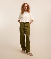 Calça em Alfaiataria com Friso Contrastante e Elástico na Cintura - 2