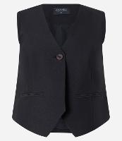 Colete Alfaiatado com Botão Único e Bolsos - 1