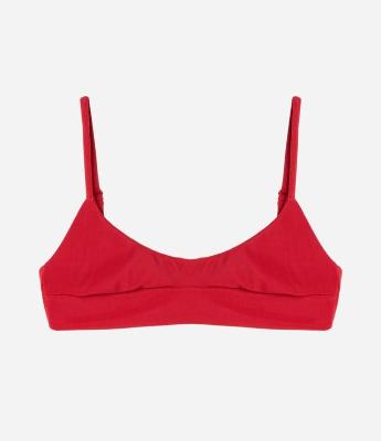 Biquíni Top Camisetinha com Textura Canelada