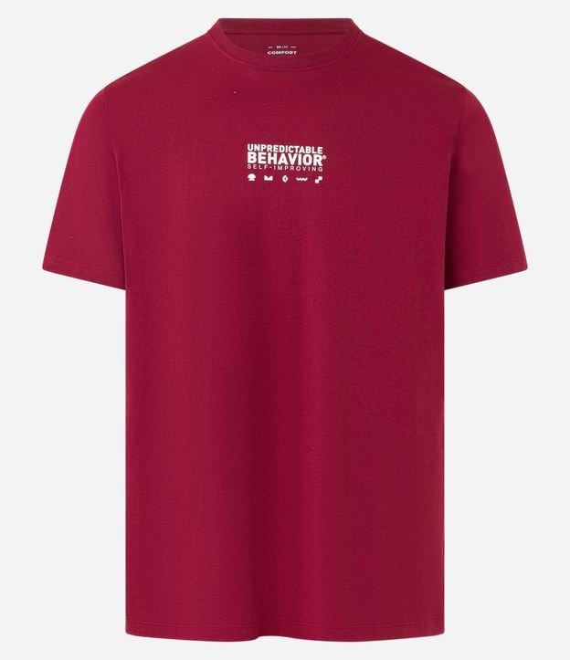 Camiseta Comfort em Algodão Peruano com Estampa Lettering - 1