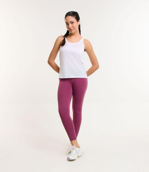 Blusa Regata Esportiva em Microfibra com Alças Duplas - 1