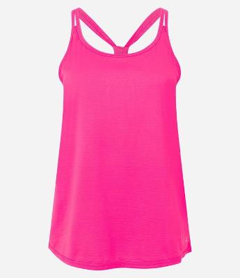 Blusa Regata Esportiva em Microfibra com Alças Duplas