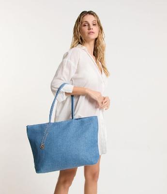 Bolsa de Praia Grande com Alças Finas e Nécessaire