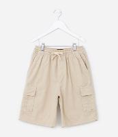 Bermuda Infantil com Bolsos Cargo- Tam 05 a 14 Anos - 1