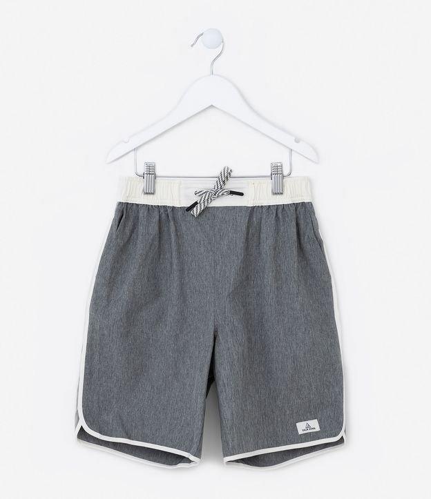 Bermuda de Banho Infantil com Contraste - Tam 05 a 14 Anos - 1