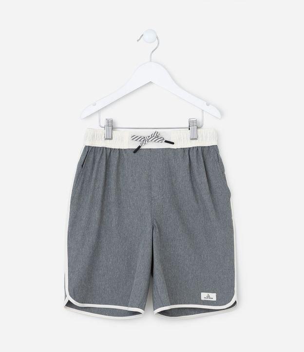 Bermuda de Banho Infantil com Contraste - Tam 05 a 14 Anos - 2