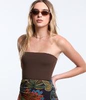 Body em Microfibra com Decote Tomara que Caia - 1