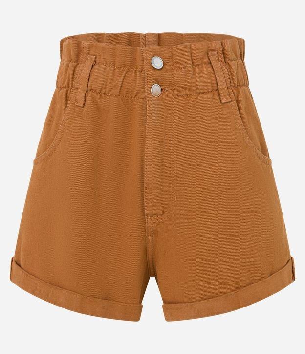 Short Baggy em Sarja com Franzido no Cós e Barra Dobrada - 2