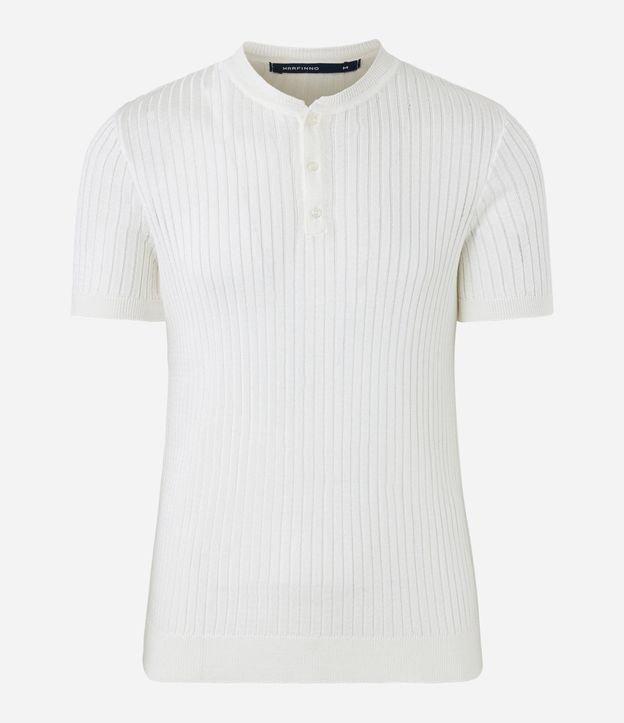 Camisa Polo Canelada com Gola Padre - 1