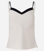 Blusa de Alcinha Alfaiatada com Detalhe Contrastante - 1