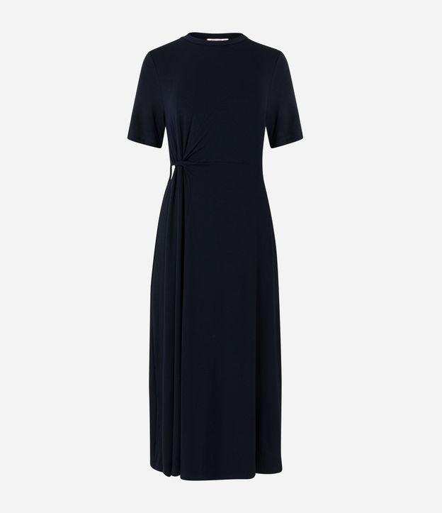 Vestido New Midi em Moletinho com Detalhe Vazado na Lateral - 1