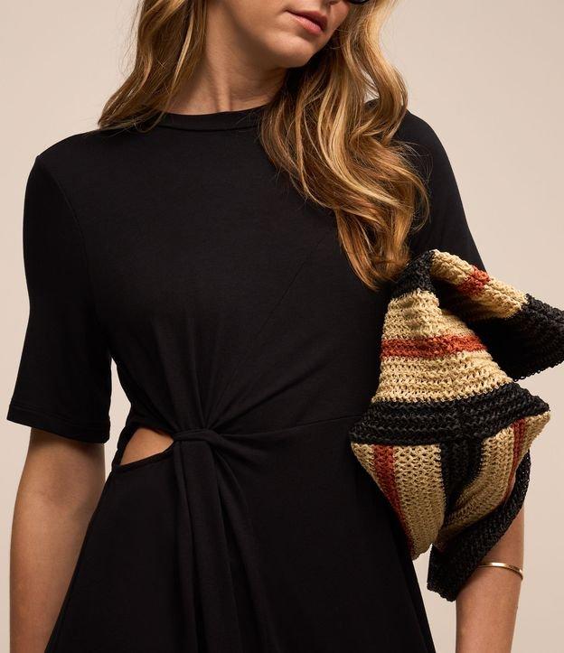 Vestido New Midi em Moletinho com Detalhe Vazado na Lateral - 2