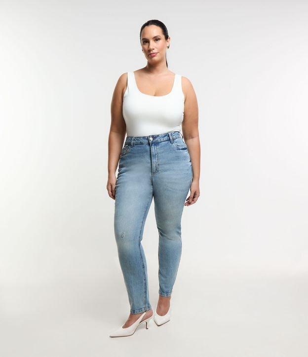 Calça Skinny em Jeans com Puídos Curve & Plus - 2