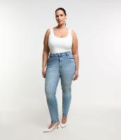 Calça Skinny em Jeans com Puídos Curve & Plus - 2
