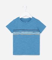 Camiseta Infantil com Listras no Peito - Tam 1 a 5 Anos - 1