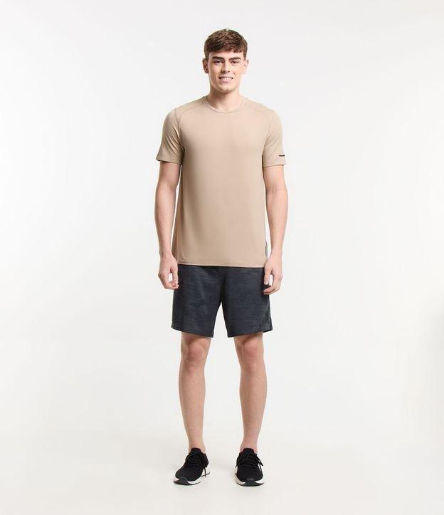 Bermuda Esportiva em Jacquard Estampada - 1