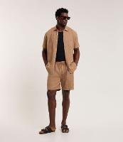 Bermuda em Algodão com Textura Xadrez - 1