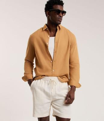 Bermuda em Algodão com Textura Xadrez