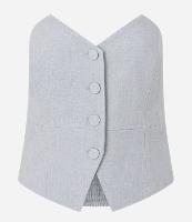 Blusa Tomara que Caia Alfaiatada com Abotoamento - 1