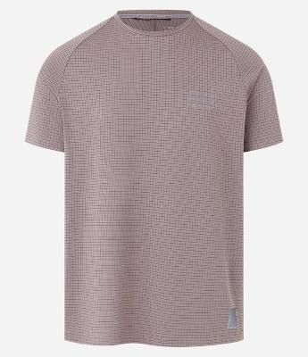 Camiseta com Texturização e Estampa Lettering