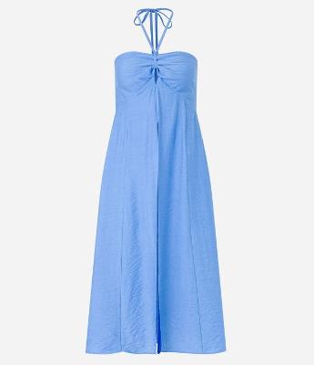 Blusa Túnica em Viscolinho com Amarração no Pescoço