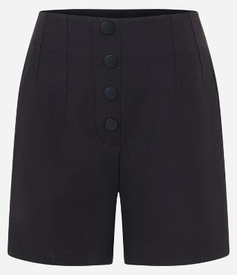 Short Alfaiatada com Botões Frontais