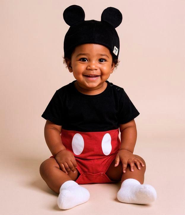 Body Infantil com Estampa Mickey com Gorro - Tam 0 a 18 meses - 3