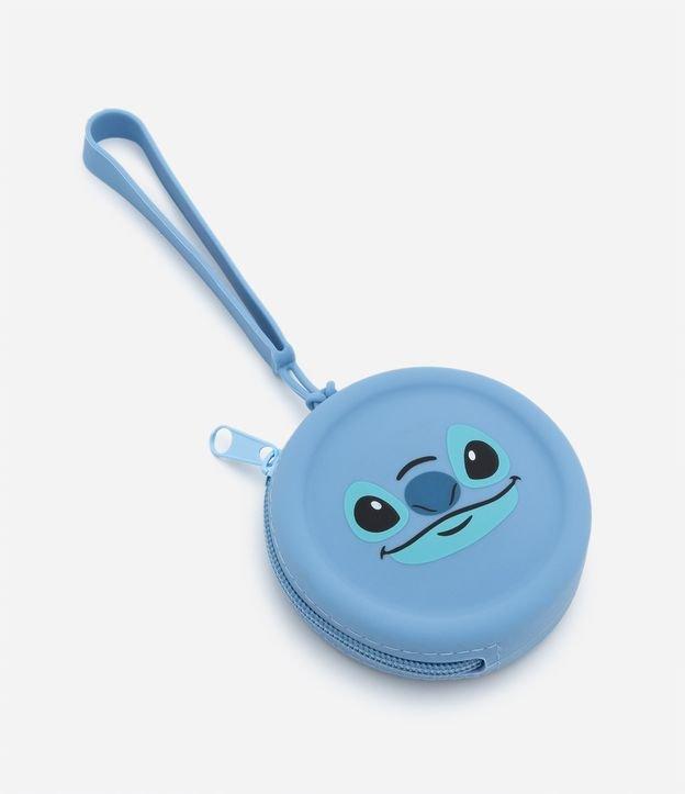 Nécessaire Porta Moedas em Silicone Estampa Carinha do Stitch - 1